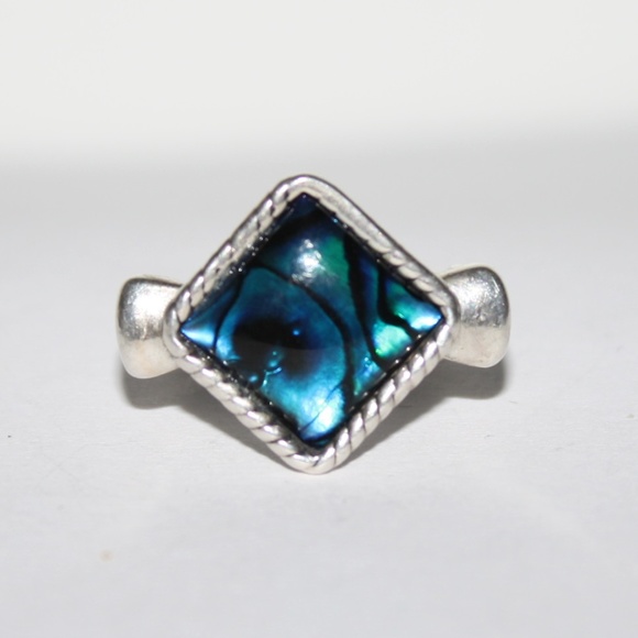 Carolyn Pollack Jewelry - Carolyn Pollack Size 5 Paua Ring Sterling Silver